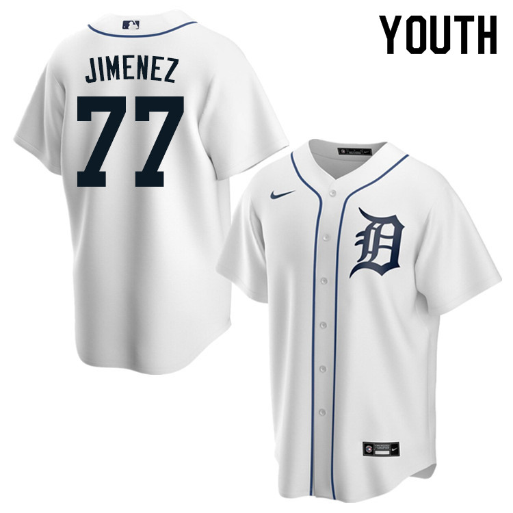 Nike Youth #77 Joe Jimenez Detroit Tigers Baseball Jerseys Sale-White